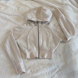 Lululemon CROPPED Scuba Full-Zip Hoodie